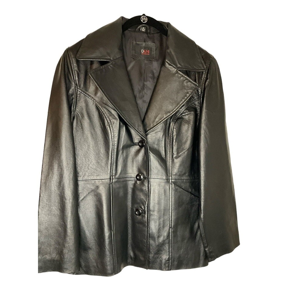 Deni Moda Leather Jacket Women’s Medium
